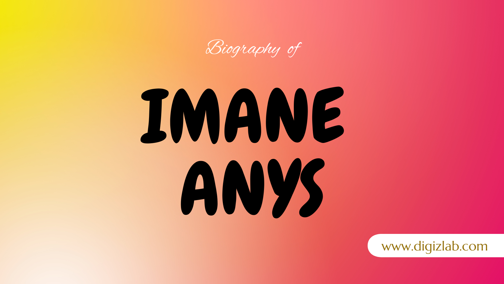 Imane Anys