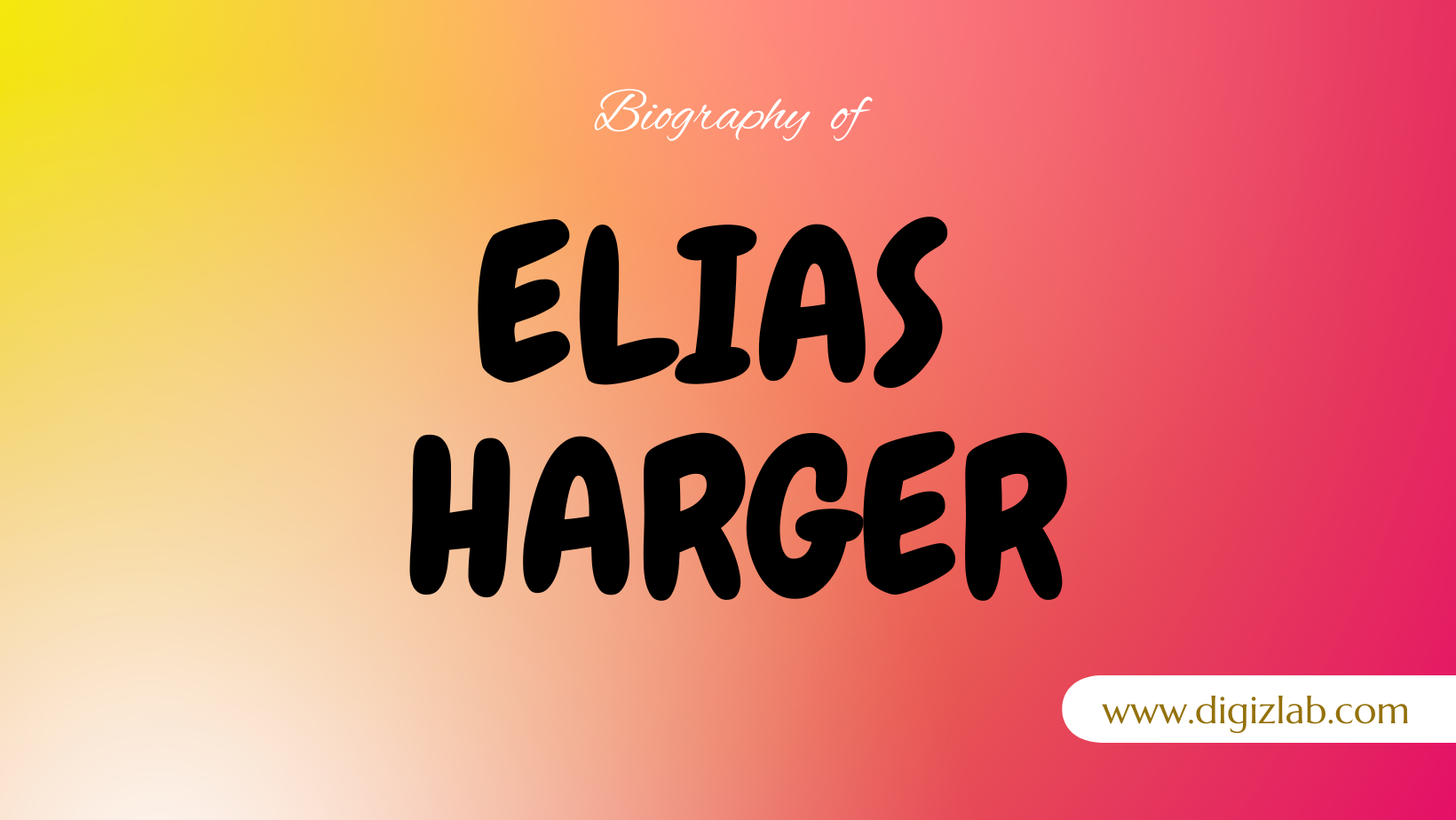 Elias Harger Net Worth, Wife, Age, Height, Weight, Wiki