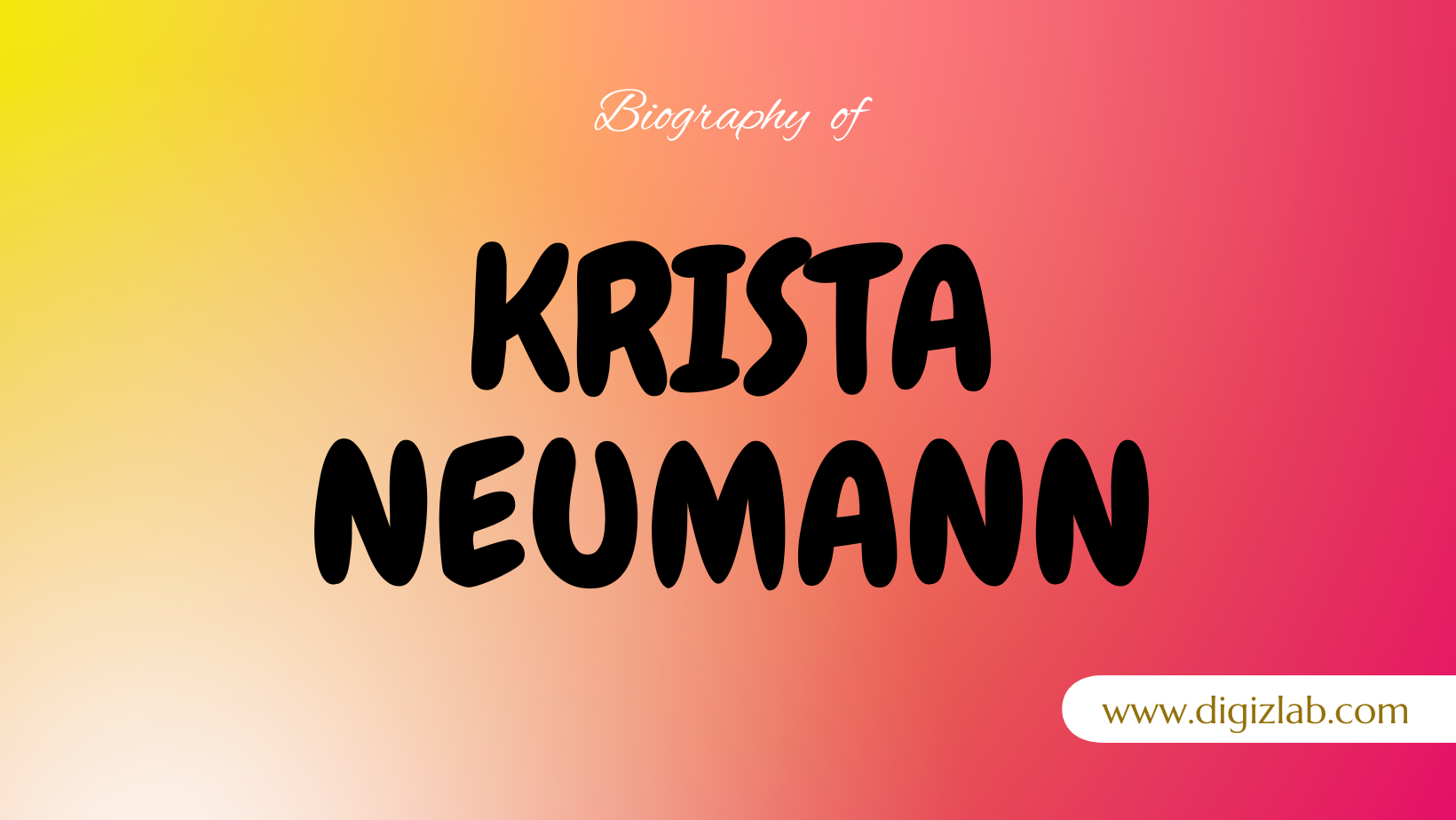 Krista Neumann Net Worth