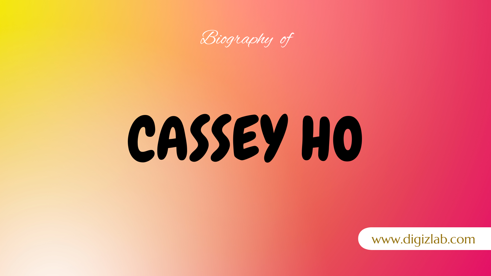 Cassey Ho Net Worth, Husband, Age, Height, Weight, Wiki