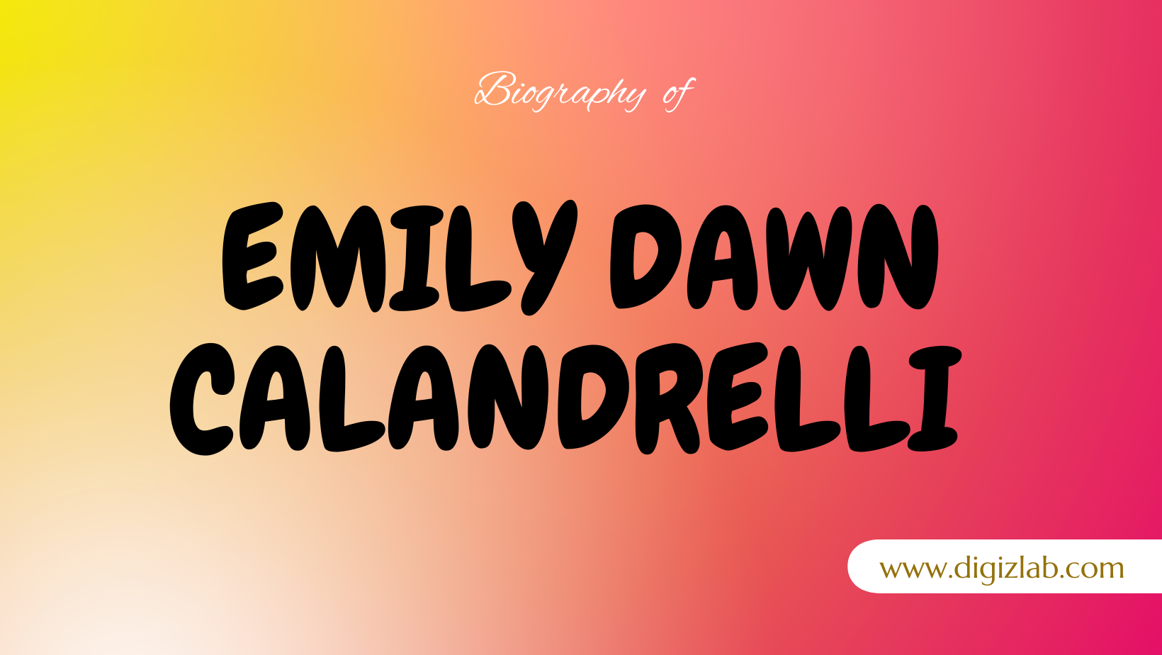 Emily Dawn Calandrelli Net Worth, Wife, Age, Height, Weight, Wiki