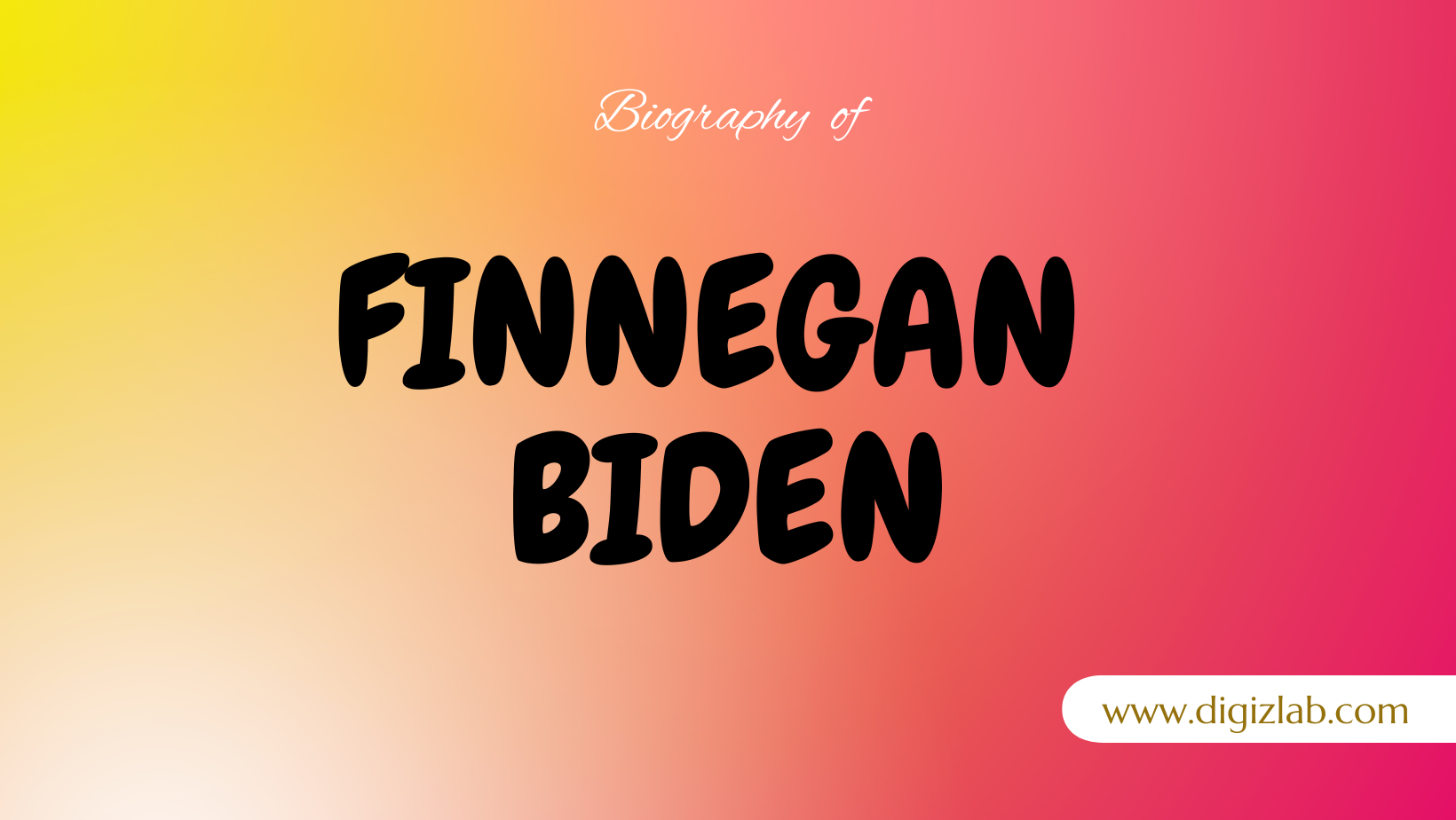 Finnegan Biden Net Worth, Husband, Age, Height, Weight, Wiki
