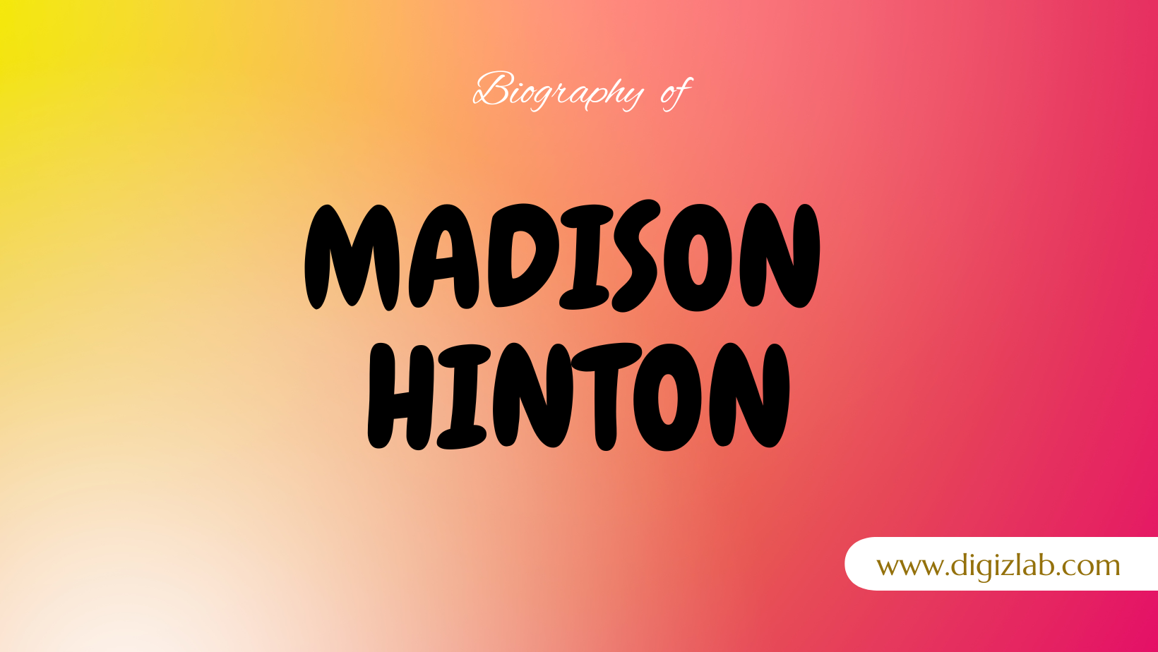 Madison Hinton Net Worth, Husband, Age, Height, Weight, Wiki