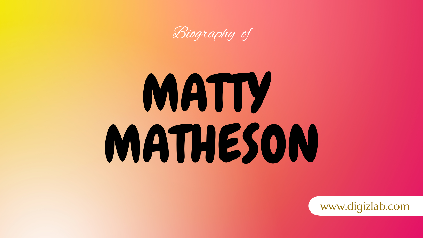 Matty Matheson Net Worth, Wife, Age, Height, Weight, Wiki