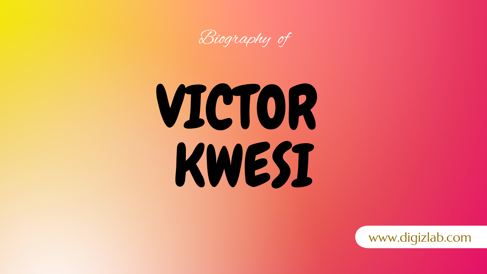 Victor Kwesi Mensah Net Worth, Wife, Age, Height, Weight, Wiki