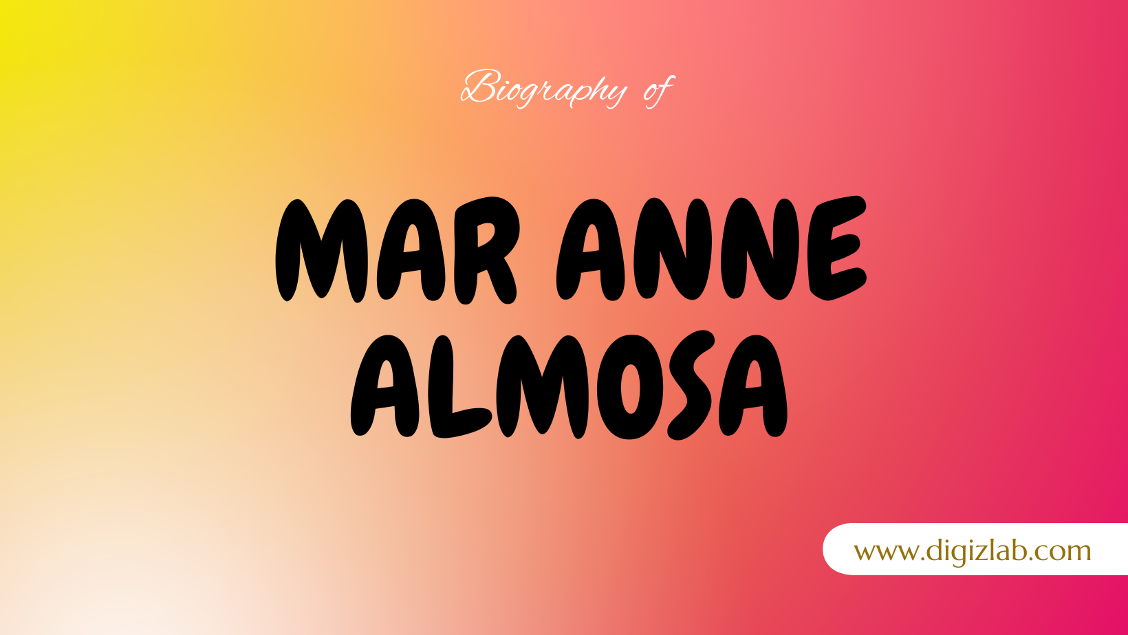 Mar Anne Almosa Net Worth 2024, Spouse, Age, Height, Weight, Childrens, Parents, Education, Sibilings, Wiki