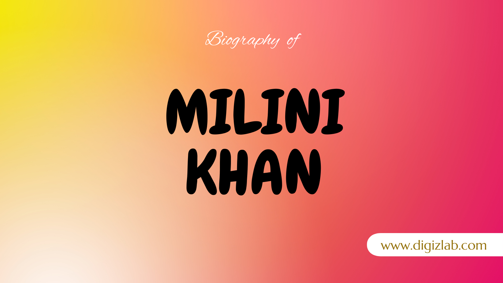 Milini Khan Net Worth 2024, Spouse, Age, Height, Weight, Wiki